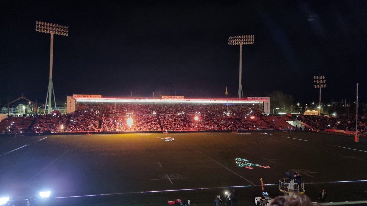 WebTaniwha's tweet image. A very impressive halftime laser light tonight @FMGStadiumWkto for the @ChiefsRugby semi-final. Thanks @tuatahinz #ngatahi #SuperRugbyPacific #lovethetron #MightyWaikato