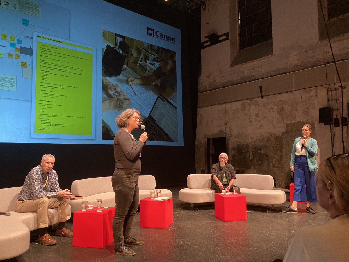 pq_festival's tweet photo. 🔵PQ Talks: Canon of technical theatre history- teaching, archives, networks with Chris Van Goethem, Bri Newesely, Franziska Ritter, and Nick Hunt (posted by Barbora P.)#pq23 https://t.co/iZRejsNEuh