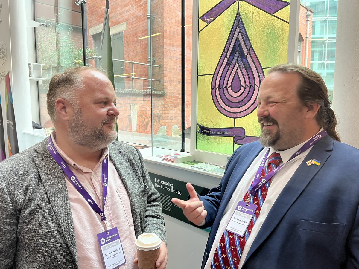 Lovely to catch-up with @vincemaple & @jimrobbins at #CoopLocal23 @CoopPartyLocal 

Watch this space for news on how they’ll be promoting
#OurCoopDifference