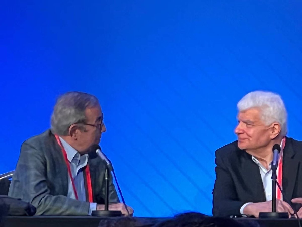 Jim Fagin engaged in spirited debate at #wctc2023 in London. #thyroidcancer