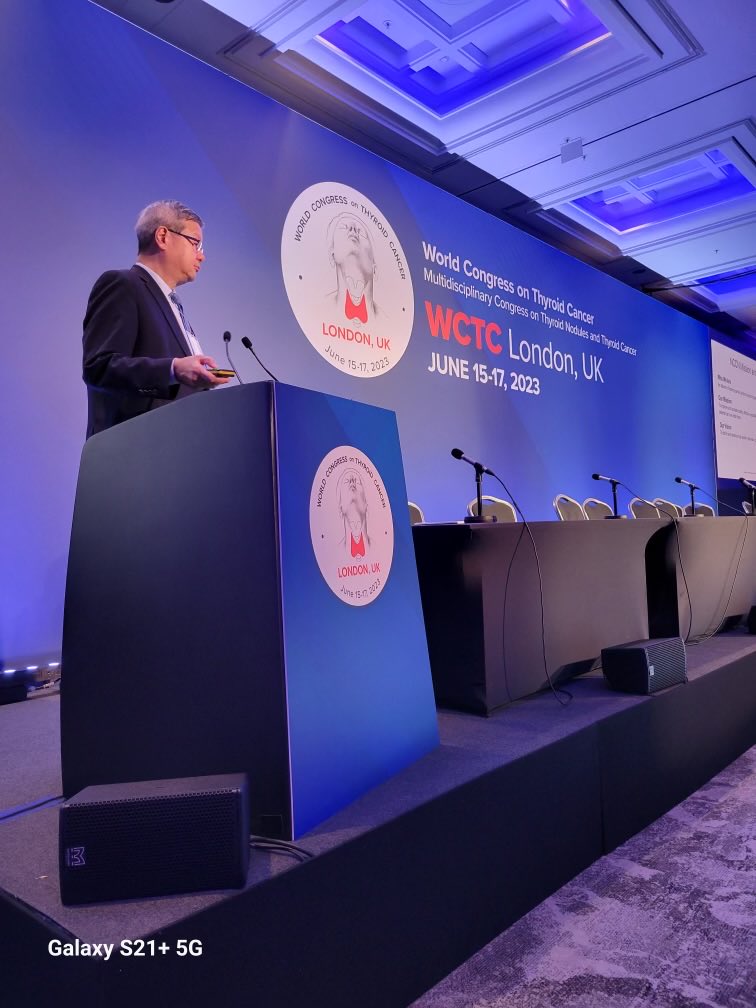 Day 3 featuring Dr. Wui-Jin Koh giving the keynote for the NCCN panel #wctc2023 in London. #thyroidcancer