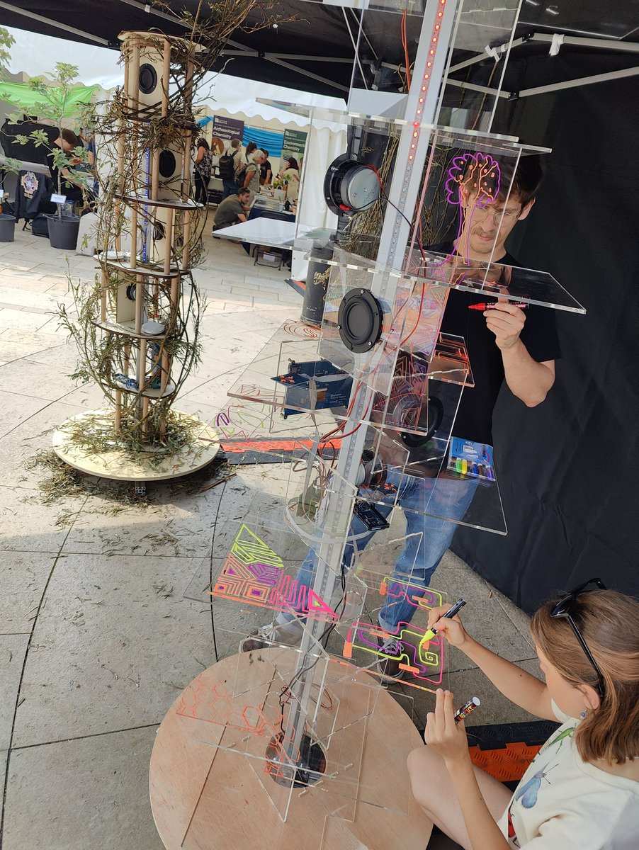 Consensus art , light + sound , urban vs natural environments at the #festivalofnature today! Choose the sounds you want to hear 🙉🍃🚋
@BristolRobotLab @cabotinstitute