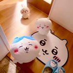 ちいかわ達が笑顔でお出迎えしてくれる夢のおうち。もうここの家の子になりたい…。