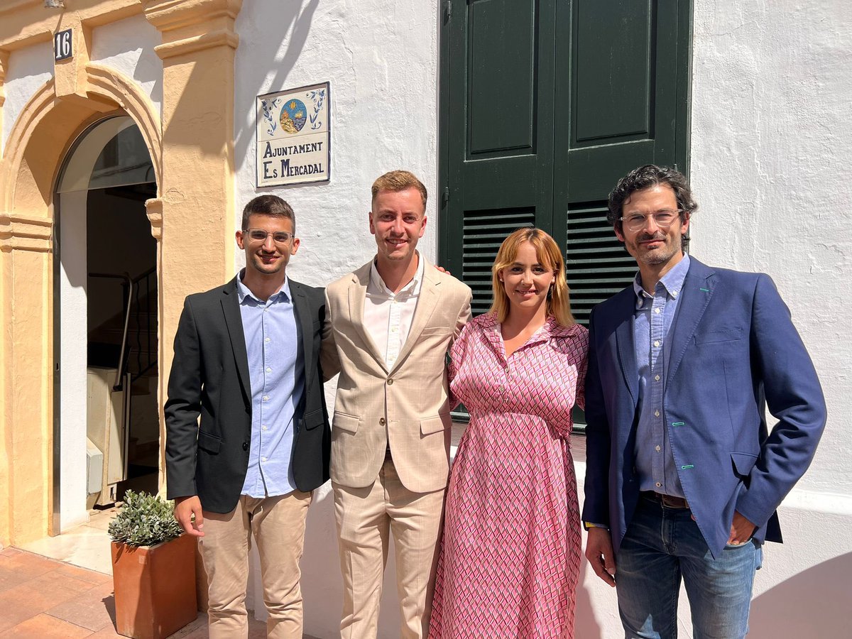 ppmenorca's tweet photo. @PPEsMercadal llega a una acuerdo de gobernabilidad con Entesa, en el que formarán parte del equipo de gobierno los próximos 4 años. 

Enhorabona companys! https://t.co/8PCQkJUPUb