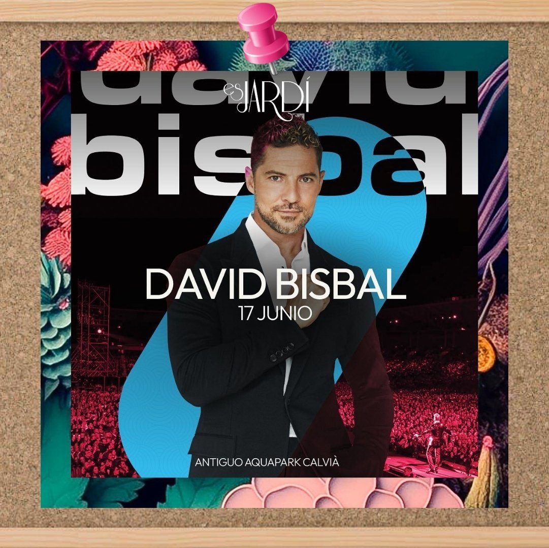 agenda_bisbal's tweet photo. HOY 17/06 @davidbisbal y su  #MeSientoVivoTour2023 en:

📍 #Calviá,#Mallorca #esjardi 
22.00hs antiguo aguapark 

#davidbisbal #tour #live #music https://t.co/Rc9PINCLIp