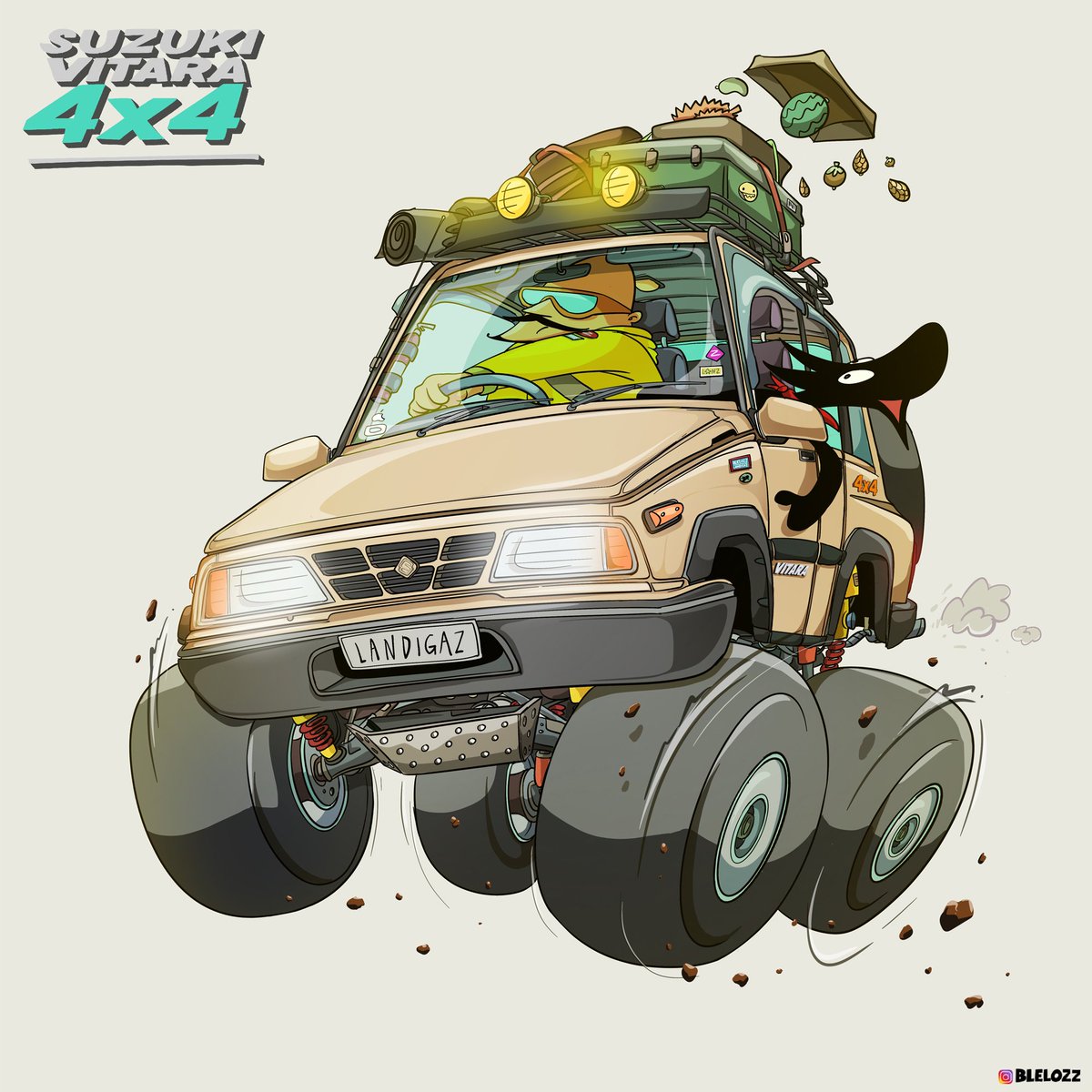 Tribute for Suzuki Vitara 1992.

Legendary Comfy 4-wheel drive “Vitara” (a.k.a Virata). an Explorer Car fits in both city and country for Families and Mural-house mobile🌴

#blelozz #landigaz #lanz #vitara4x4 #SuzukiIndonesia #SUZUKI #cartoon #commissionsopen