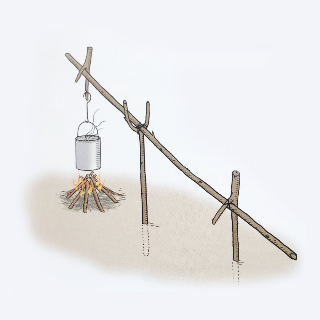 BGSurvival's tweet image. There are many methods of outdoor cooking, as there are indoors in a kitchen. Food can be grilled, roasted, fried, boiled, or baked.⁠
⁠
1. Building a tripod⁠
2. Making a pot holder⁠
3. Spit roast⁠
⁠
#BearGryllsSurvivalAcademy #BearGrylls #CookingMethods #OutdoorCooking