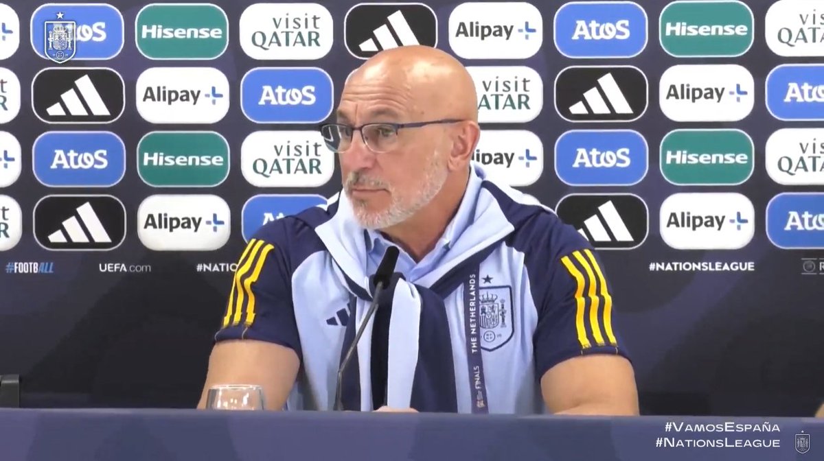 🎙️ Luis de la Fuente, en rueda de prensa:

🇪🇸 "Espero una final muy igualada, somos los dos mejores equipos de Europa".