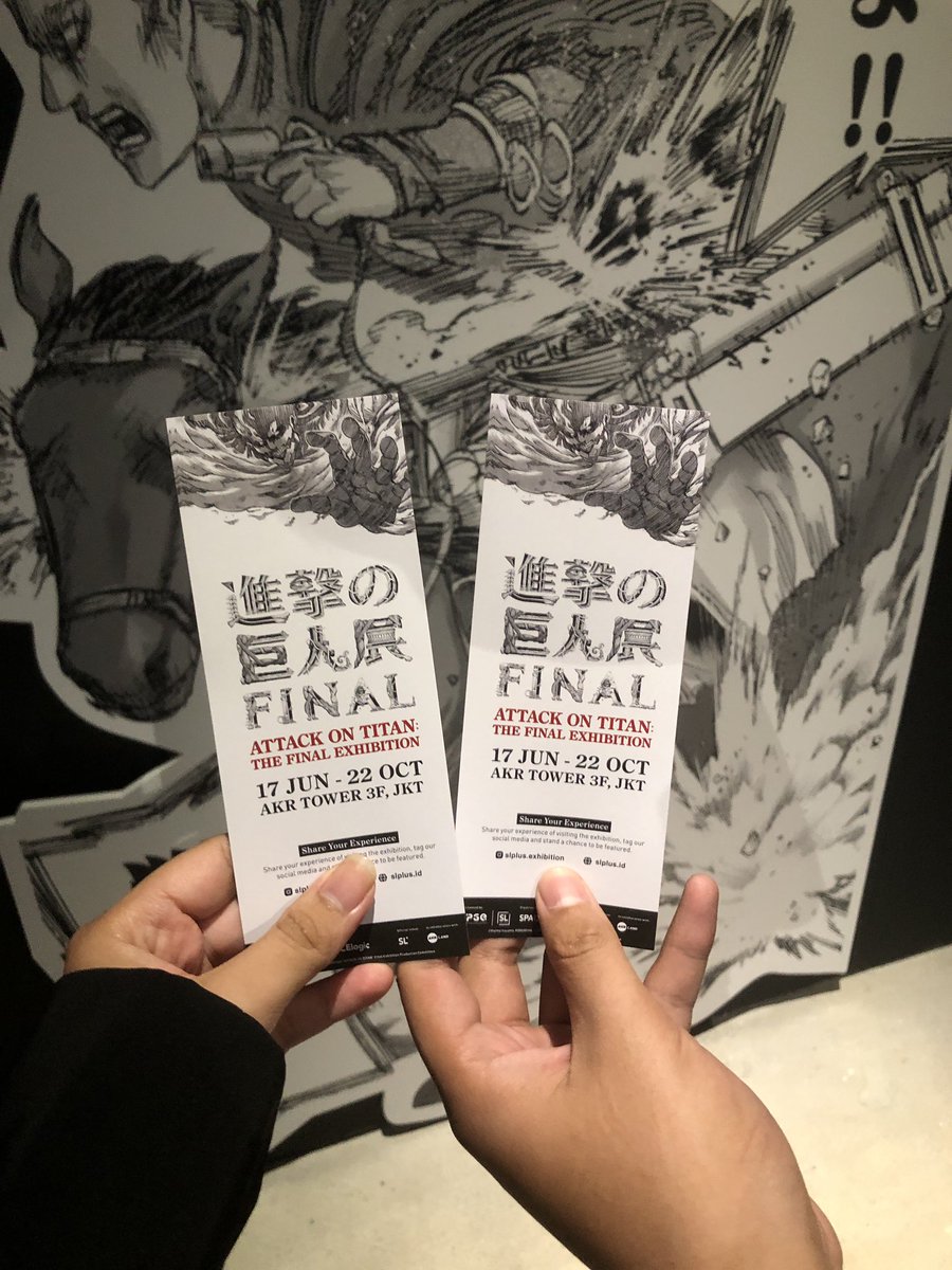 Attack on Titan: The Final Exhibition in Jakarta  DAY 1✨ 

an ultimate experience 😃👍🏻

A THREAD