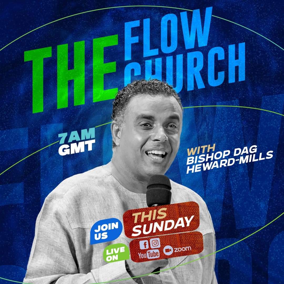 Receive your blessings for the week at the best online church service. It’s at 7am GMT tomorrow. See you! #flowwithme #TheFLOWChurch #DagHewardMills #onlinechurch #sundaymornings