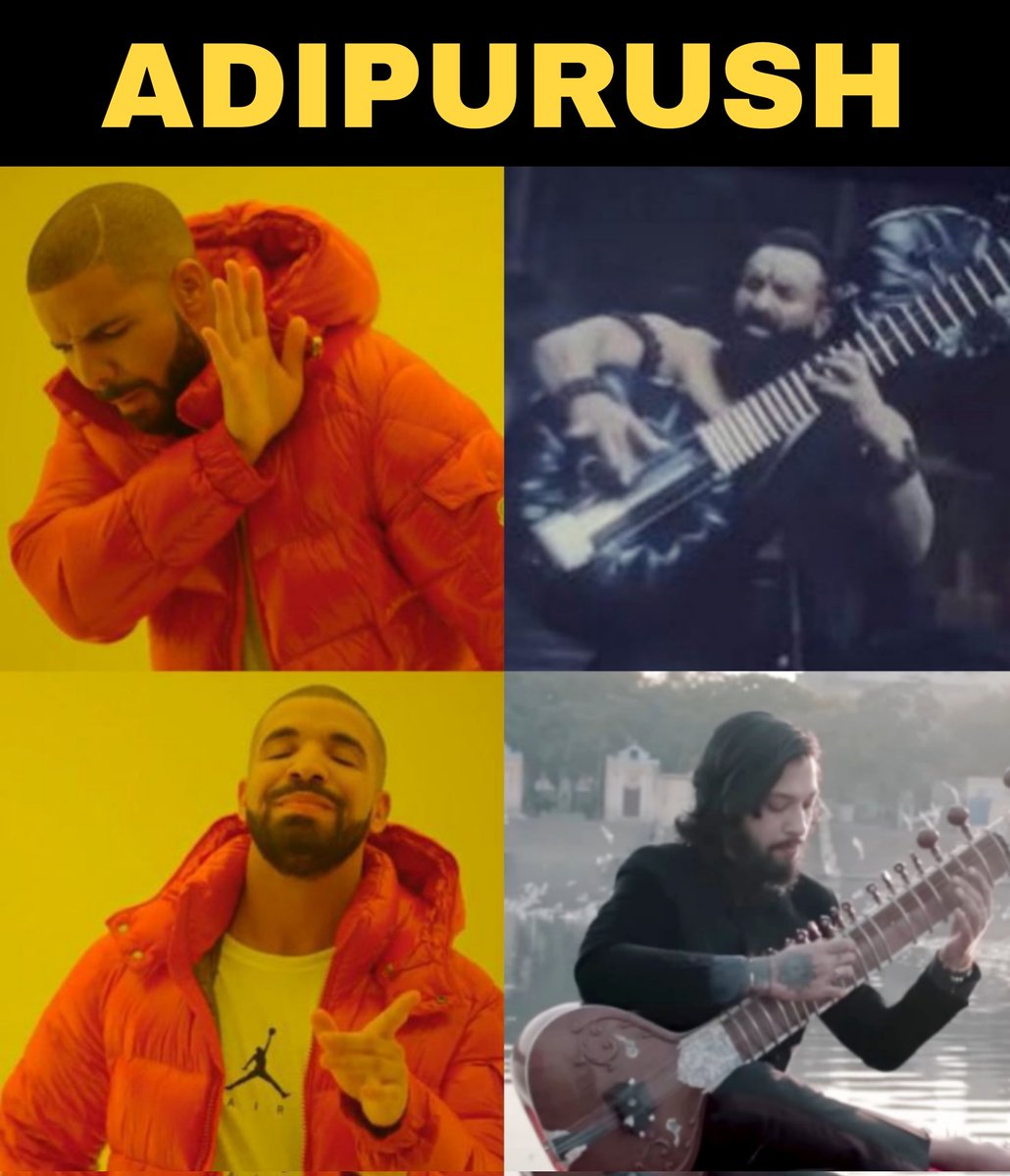 RoyDeeparshi's tweet photo. #Adipurush On a serious note, SITAR METAL @sitarmetal songs would have been perfect for this shot in the movie or the soundtrack of the epic battle - https://t.co/7KJJMTV2Fb

#AdiPurush #Hanuman #Ravana #Bollywood #Prabhas #KritiSanon #OmRaut #SaifAliKhan #India #SitarMetal https://t.co/eQHGbrmDVR