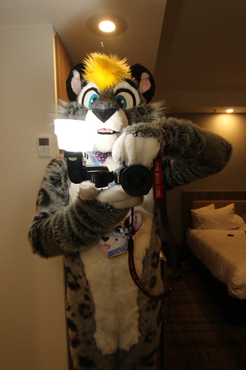 Selfies are way harder with a DSLR! #FursuitFriday