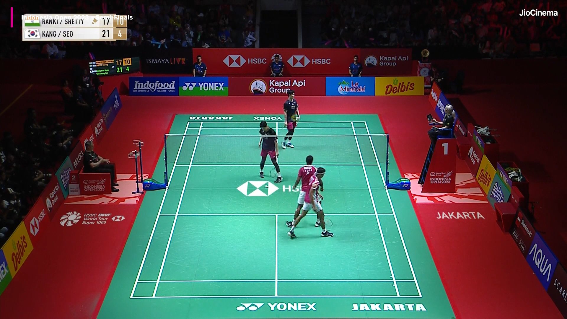 live badminton indonesia open 2022 court 1