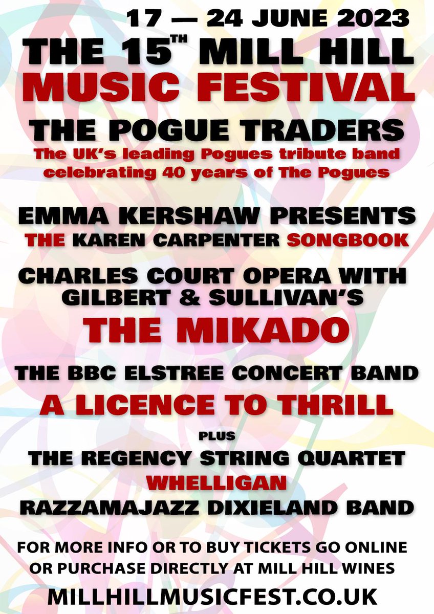 BBCECB's tweet image. Join us next Saturday for our A License to Thrill concert at Mill Hill Festival. Tickets and more information here: millhillmusicfest.co.uk/product/licenc…