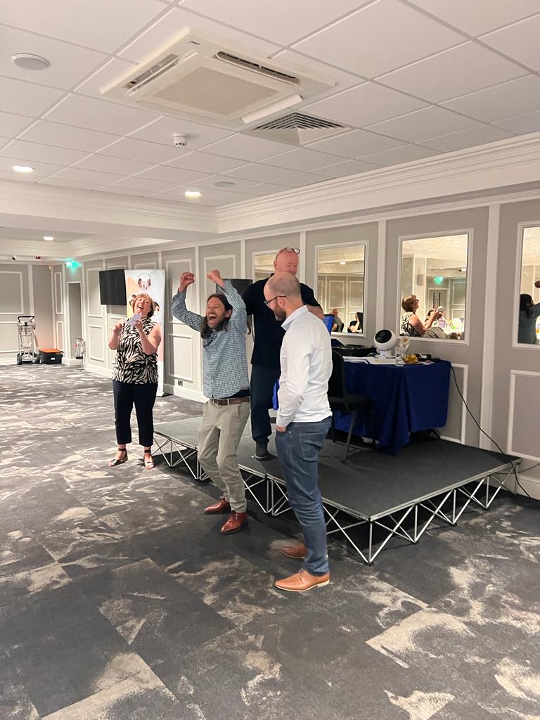 AmigaFinance's tweet photo. Thursday was quiz night at @StockportCounty raising money for the fabulous @Beechwoodccc with @RalliLLP. 2 tie breaker wins against @jmwsolicitors added to the fun and ultimately lots of money was raised for Beechwood. https://t.co/ucCLX6TwRj