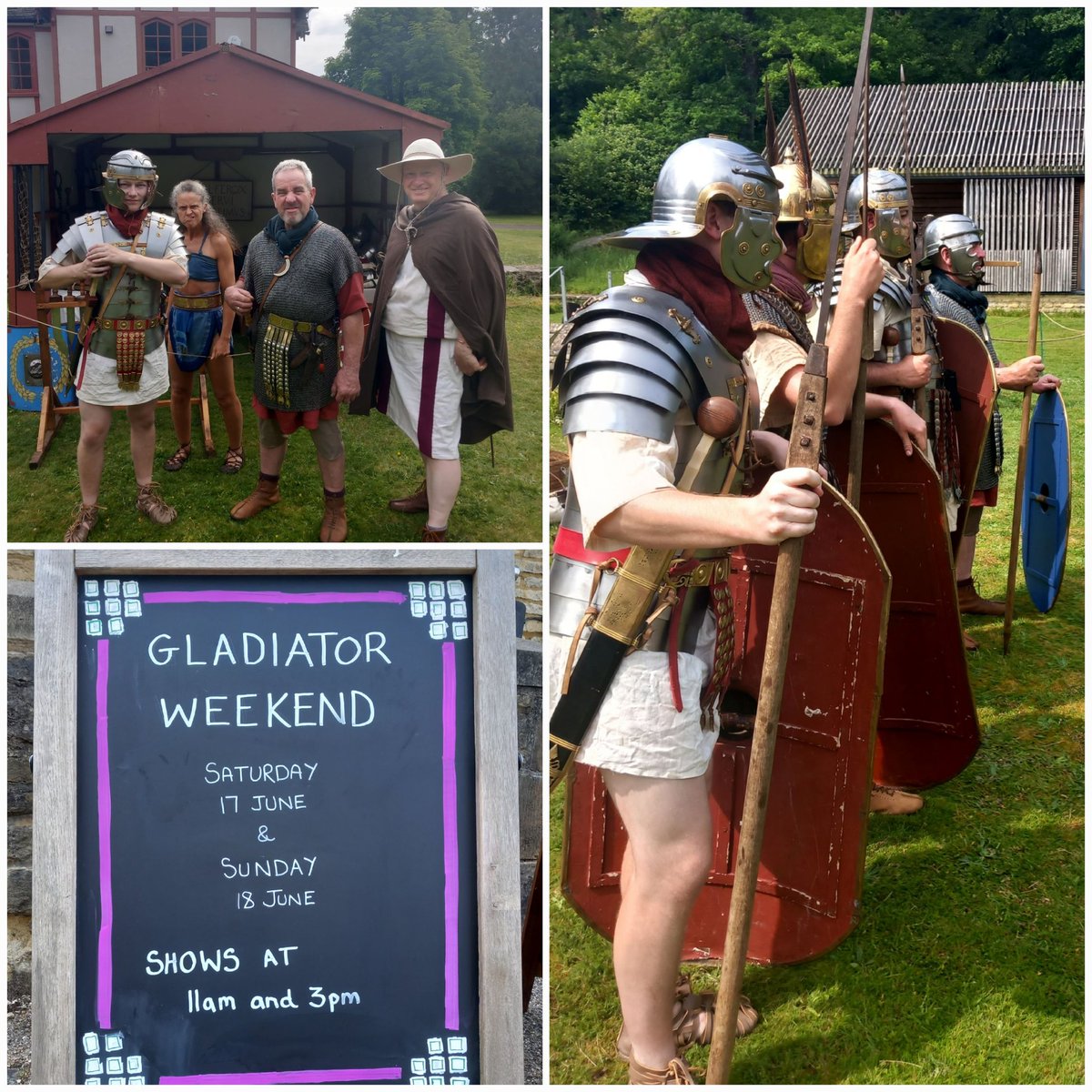Gladiator weekend has begun! Still looking for a #FathersDay outing? Head down to Chedworth Roman Villa. #visitgloucestershire #cotswolds
