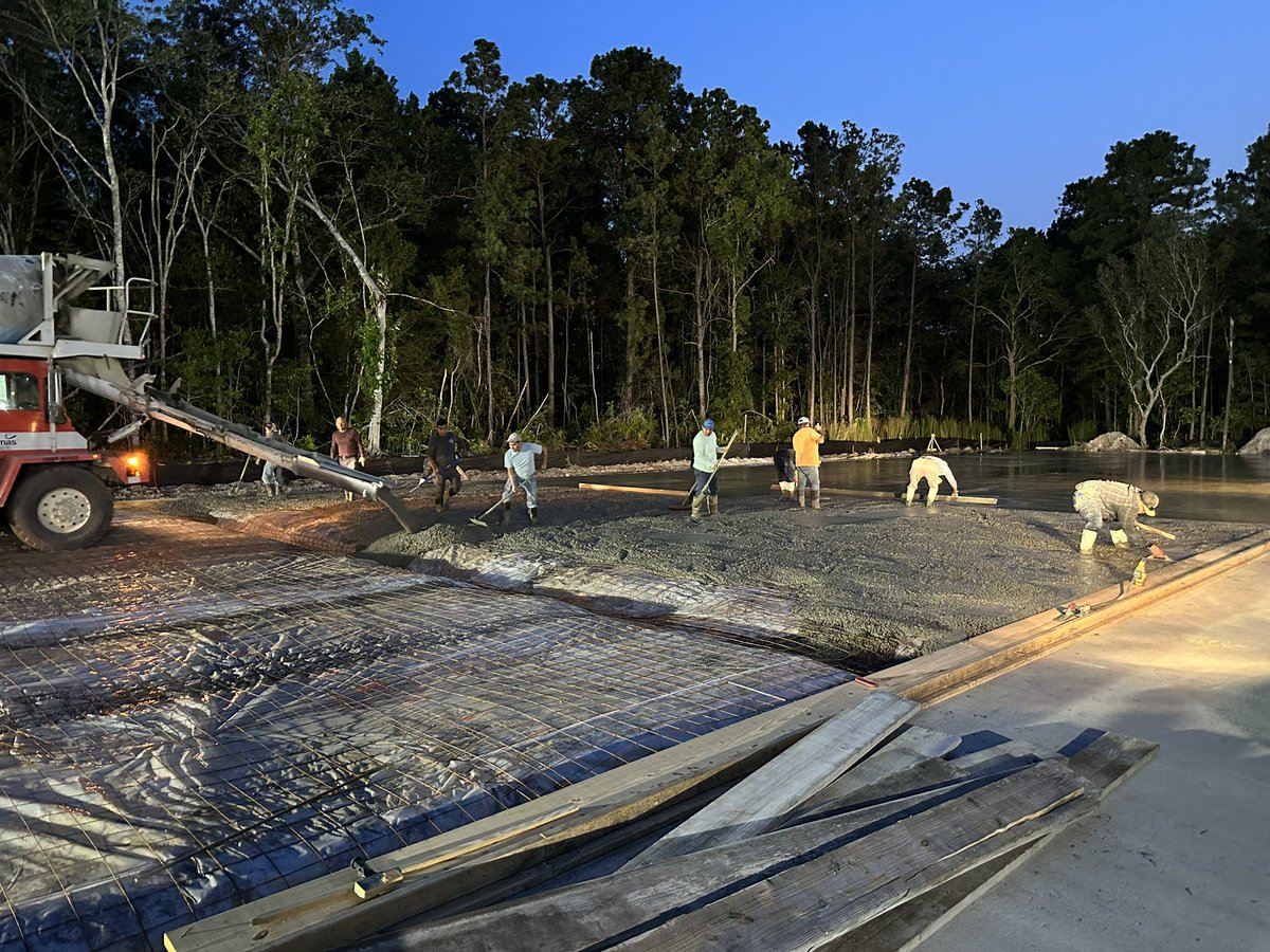 Getting it done this morning! Poured 250 yards of concrete on a self storage expansion!