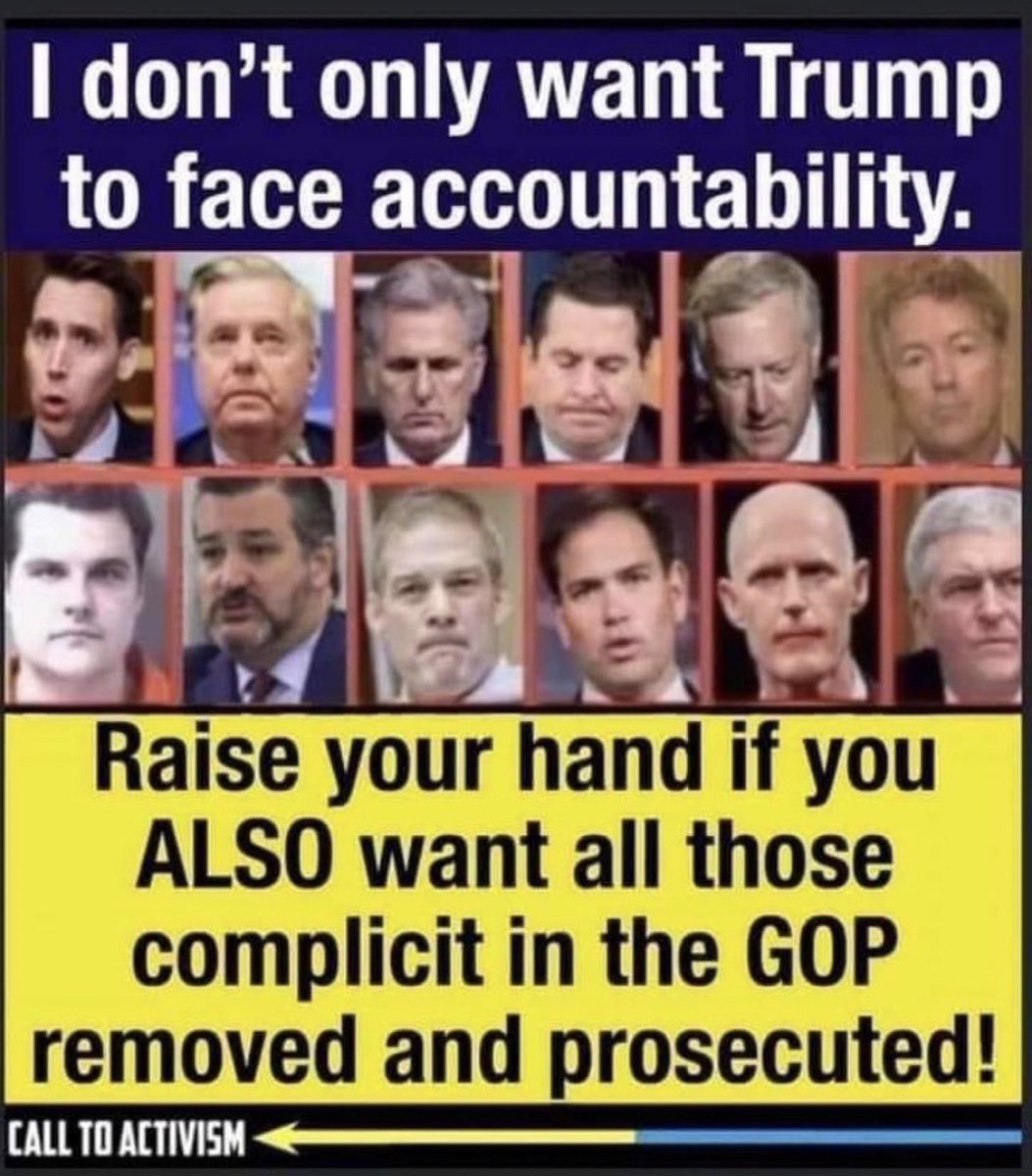 They should all be prosecuted, convicted, and jailed…👇
Every fucking one of them!!

Who AGREES?!