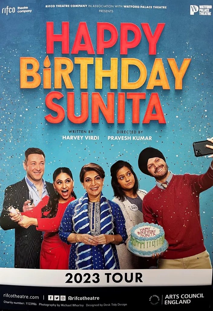 First visit to @LeedsPlayhouse for far too long last night to see #HappyBirthdaySunita. Congratulations to all at @RifcoTheatre for a great performance. Catch the last night at #Leeds if you can.leedsplayhouse.org.uk/event/happy-bi…