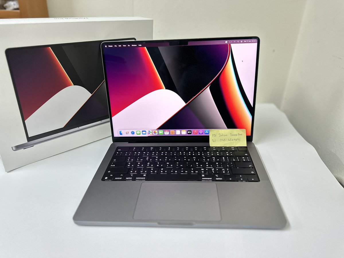 cocola_24's tweet photo. ราคา 46,900 บาท
MacBook Pro 14 inch M1 Pro 2021 Ram 16 GB SSD 512 GB ครบกล่อง
#COCOLA24 #COCOLA999 #ส่งต่อ #สินค้ามือสอง #ขายของ #ของมือสอง #หลุดจำนำ #ของหลุดจำนำ #ของมือสอง #macbook #macbookpro #macbookมือสอง #macbookproมือสอง
#macbookprom1pro https://t.co/1w3PwrZqWq