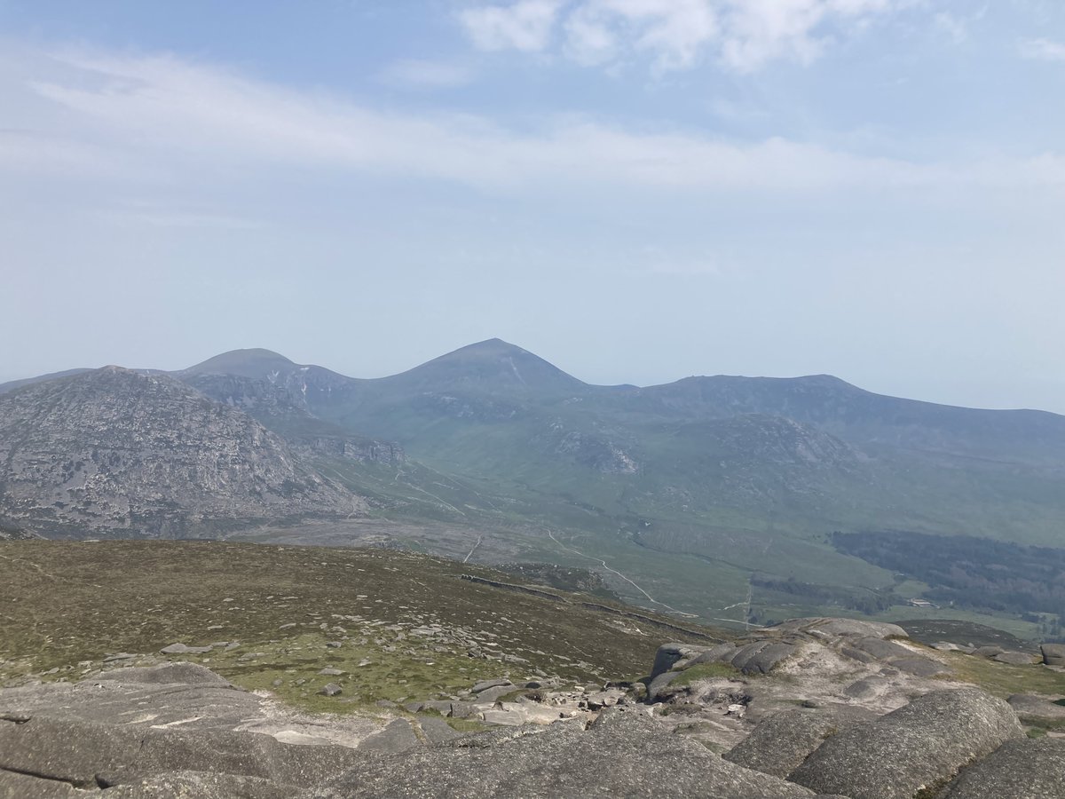 Not a single mountain peak in the Mournes has a cross. Not even Sliabh Donard named after St Donard.

A shame.