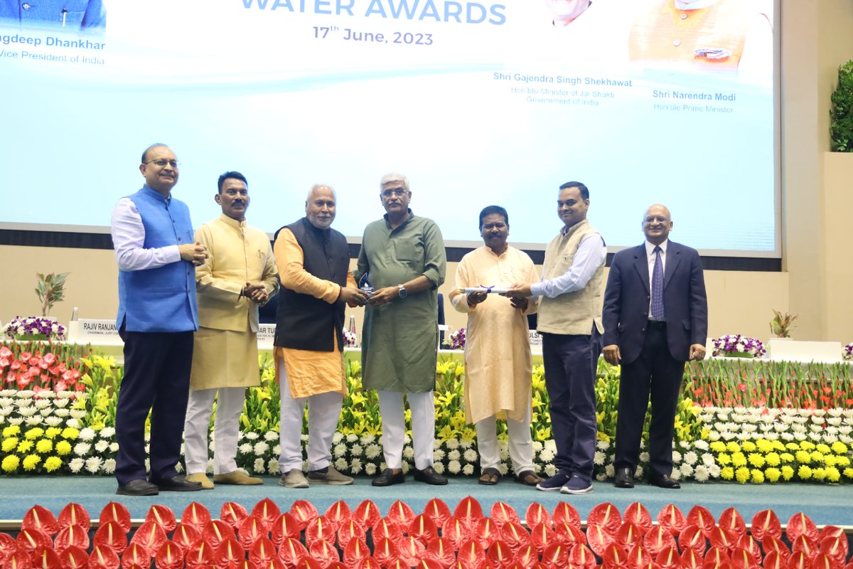 Congratulations to Central University of Punjab, Bathinda, Punjab, for winning the third prize in the Best Institution for Campus Usage category at the 4th #NationalWaterAwards!

#CelebratingExcellence