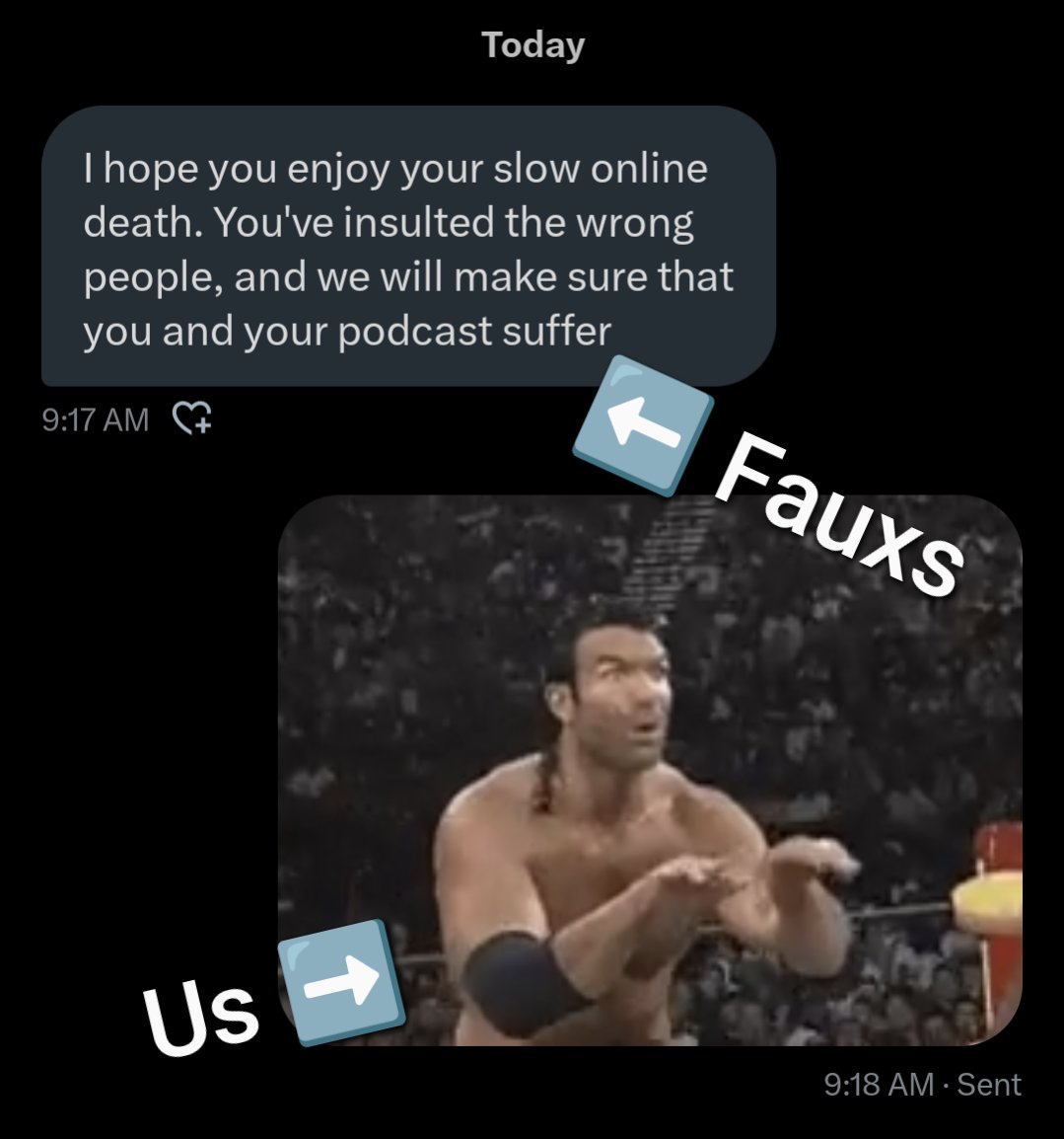 Nerdcognito's tweet photo. #DMsWeGet
Of course we respond. With the most appropriate GIF ever. Next, we post it, without your name so you don't get the rub, cuppa.
Remember, if you're defending them, you're supporting this. π https://t.co/KCldrFeeWO