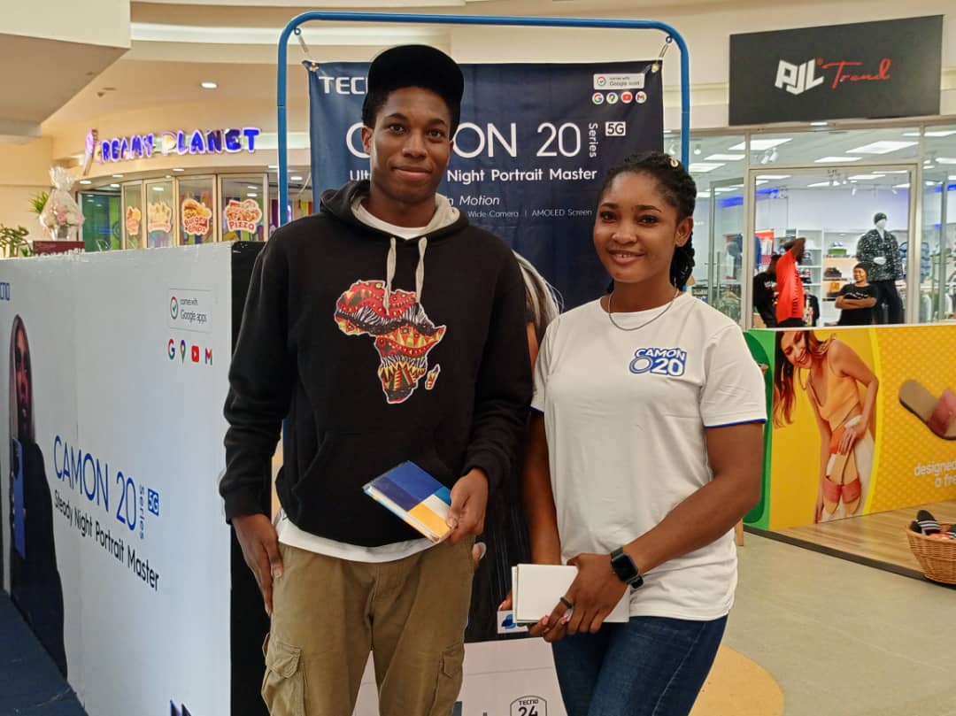 The #CAMON20Series mall activation is in full swing today. It's the day 2 already in Abuja.

Don't miss out on the incredible gifts that await those who purchase any phone from the series.