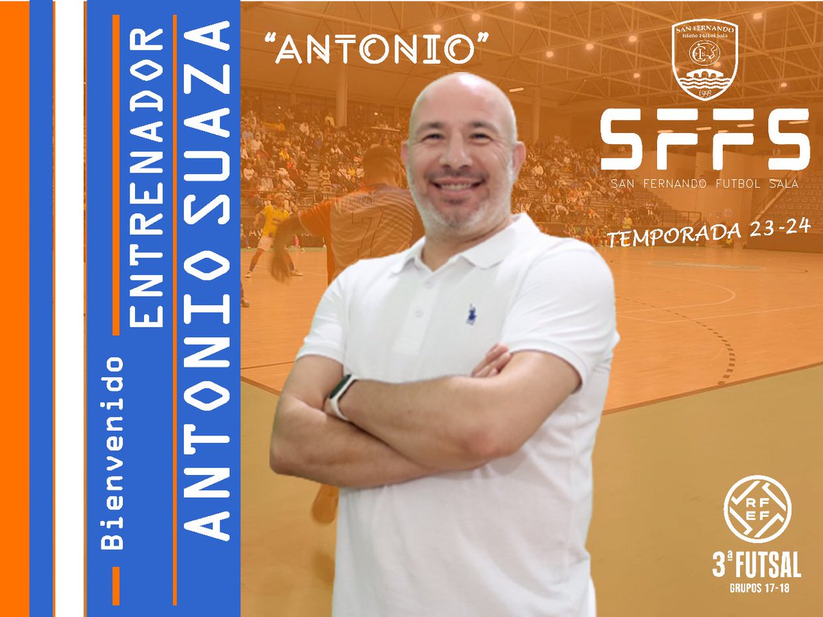 sanfernandofs's tweet photo. La mejor casa se construye por sus cimientos, por eso por lo primero que debemos empezar es por presentar al entrenador. 
Desde el club se tenía muy claro que quién debía patronear nuestro barco es Antonio Suaza.
Bienvenido y mucha suerte, tus éxitos serán los nuestros. https://t.co/sb41WnDrvQ
