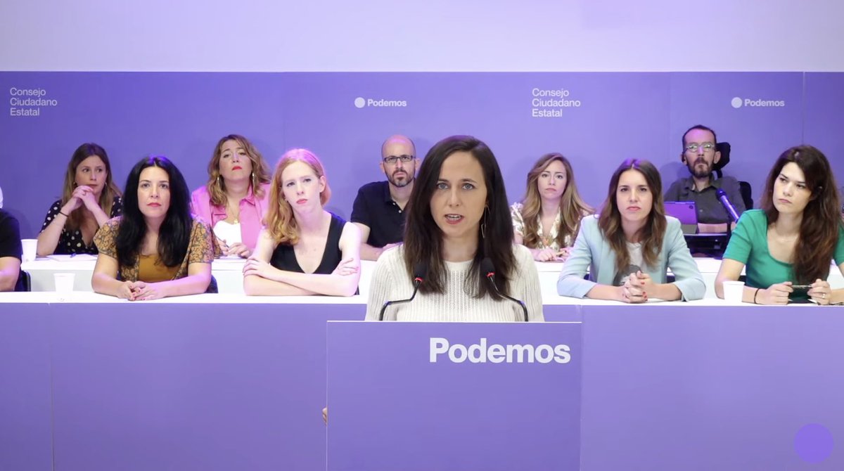 Los restos de Podemos. Una gorda, un cojo, un calvo, 7 mujeres y 0 escaños.