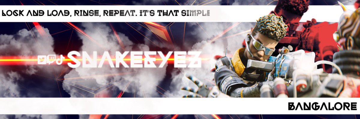 SnakeEyez2474's tweet photo. ヘッダー作成🔆
実績作りたいので無償で作成させていただきます！いいねかリプライで反応いただければ色味や構成相談させて頂きます🙋‍♂️
APEX PLAYERなので、APEXのヘッダーが多いですがアニメなども可能かと思います🙆‍♂️
#ApexLegends #APEX #ヘッダー作成 #アイコン企画 #ヘッダー企画 https://t.co/9UwwJGdNTK