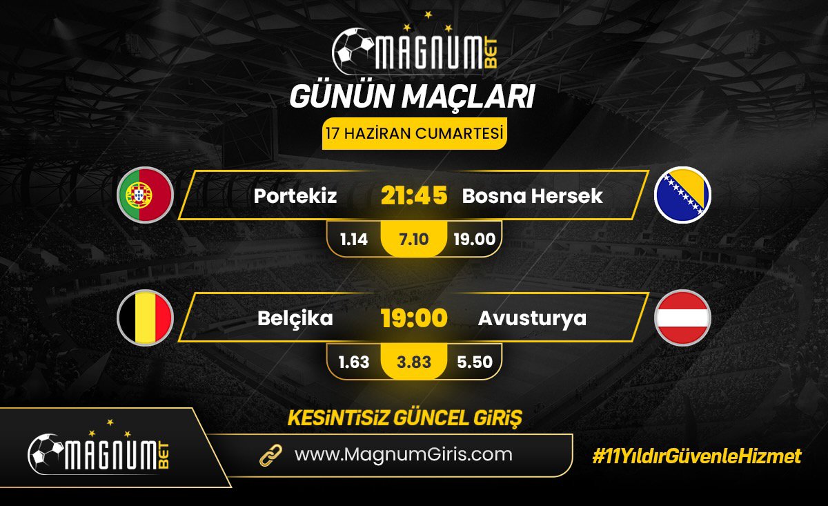 ☄️  MagnumBt • Hafta sonu!

     Güvenle yatırım yap!

✅ PayFx ile min. 25₺ yatırım!

🎁 % 15 Çevrimsiz Bonus

🎁 % 25 Casino Discount

#11YıldırGüvenleHizmet 💪

📲  MagnumBet589.com