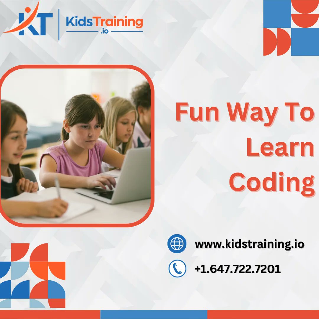 KidstrainingCan's tweet image. Unleash your child's potential with our fun-filled coding program 🤖🎉 From game design to robotics, we've got you covered! Sign up now and watch them shine ✨ #kidscodingcourse #futuretechgeniuses
Visit @ kidstraining.io