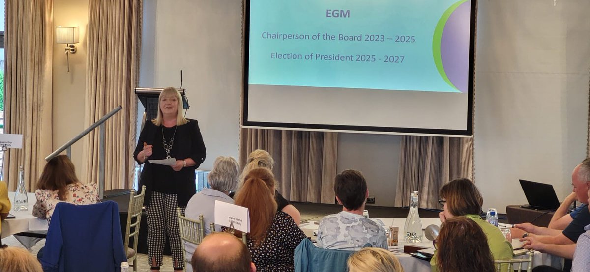 IPPN Deputy President @TobinLouise discussed the importance of the Autumn meetings in the 31 IPPN County and City Networks, and led the EGM element of the meeting, which elected the President-elect and Chairperson of the Board,