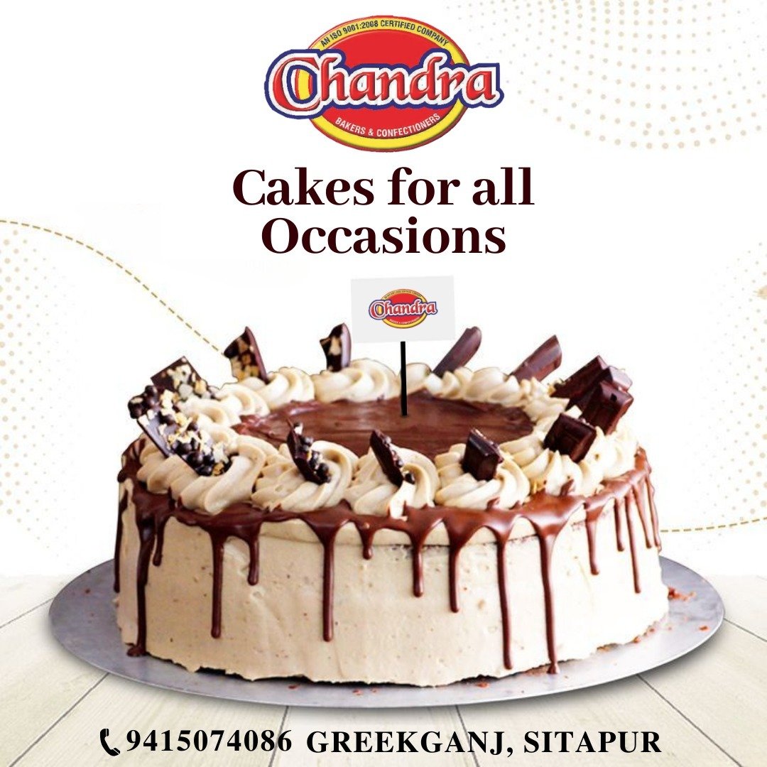 Cakes for all occasions🎂🎂
Chandra Bakers
Contact Us :-9415074086
#aloopatties #food #patties #foodie #indianfood #fruitcake #strawberrycake #vadapav #MuffinsWithMom #strawberry #chhola #dosa #icecreamtime #cakelife #bakedgoods  #bakerylife #gajak #chocolate #icecreamcone #dates