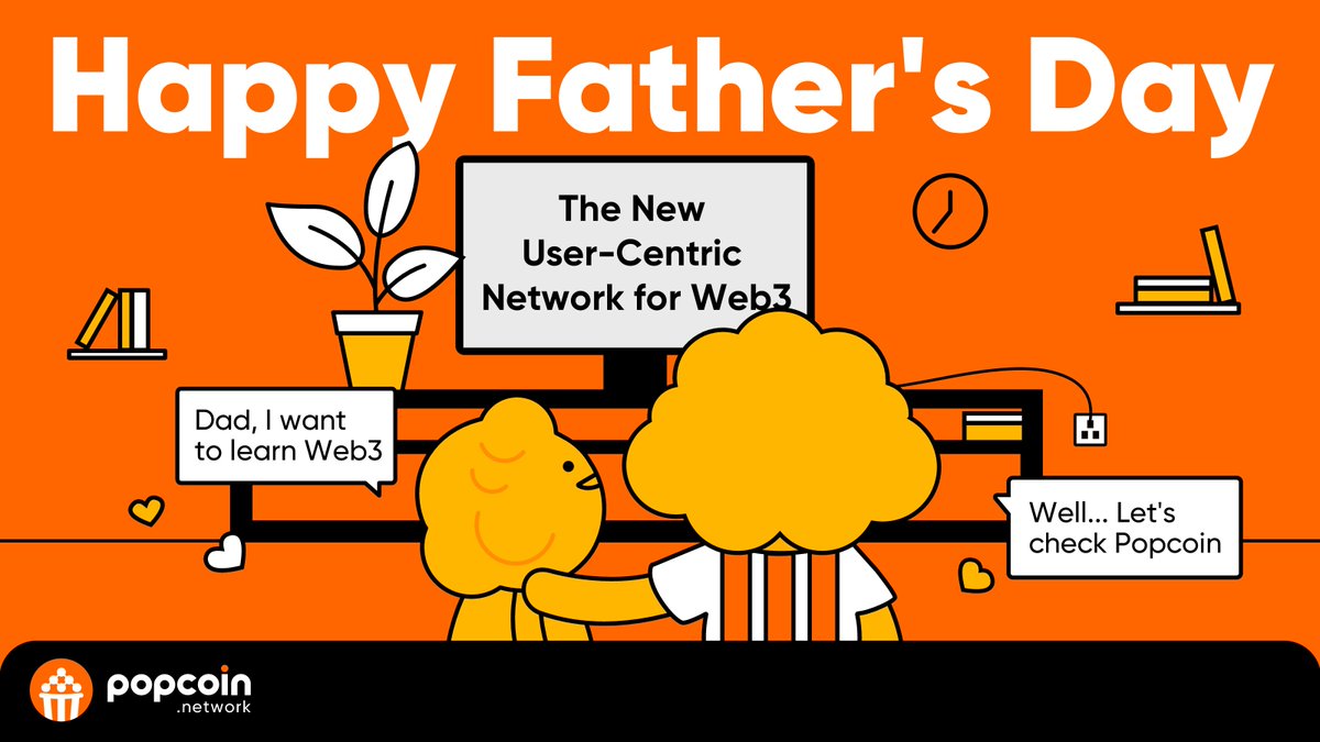 PopcoinNetwork's tweet photo. 👨👧👦💪 You've been "popping" up as the best dads in the crypto community, spreading love and guidance like 🧈 butter on🍿popcorn.
🎉🧔 Happy Father's Day to all the amazing Popcoin dads out there!
#FathersDay #PopcoinNetwork #Community https://t.co/5LXNDME2WG