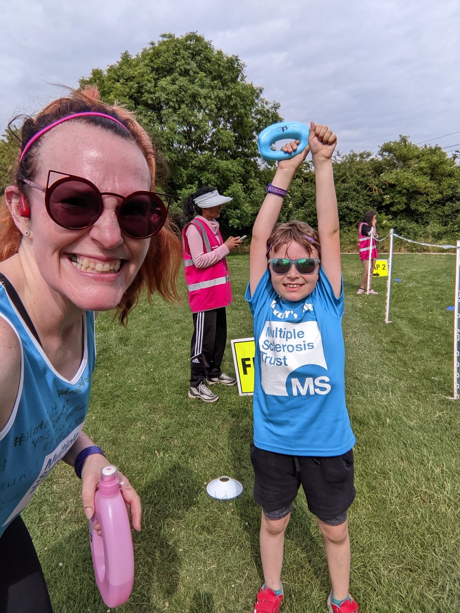 A very excited and happy boy this morning at #parkrun as he absolutely smashed a sub 30 km PB  5km at 29.24. Super proud and happy and so nice that it happened during his #MilesForMS for @MSTrust challenge! justgiving.com/fundraising/hu…