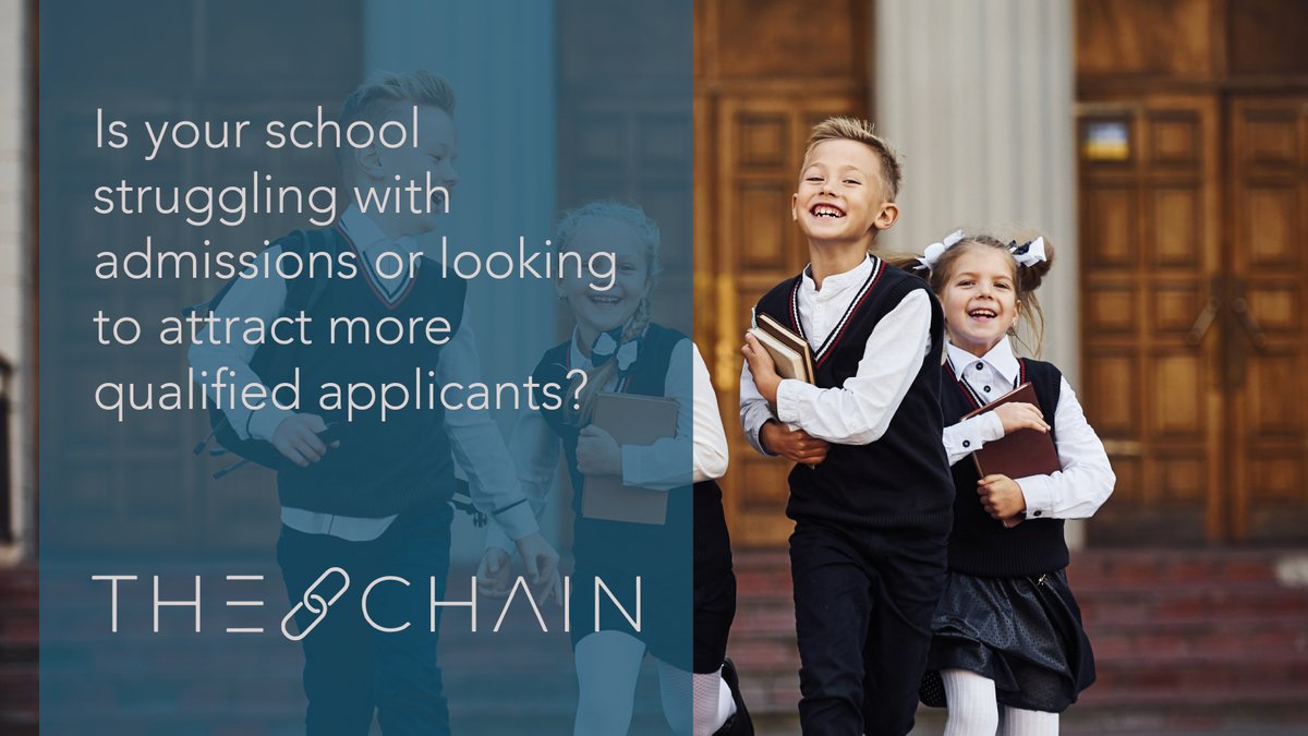 Are you struggling with admissions or looking to attract more qualified applicants? We specialise in creating strategic digital marketing solutions that will resonate with your target audience: thechainagency.co.uk/education

#EducationMarketing #PrivateSchoolMarketing #Admissions