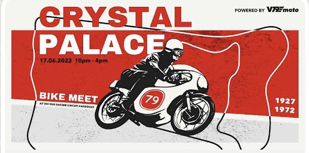 Today eventbrite.co.uk/e/crystal-pala… #motorcycle  #motorbike #motorcyclehistory #crystalpalacepark