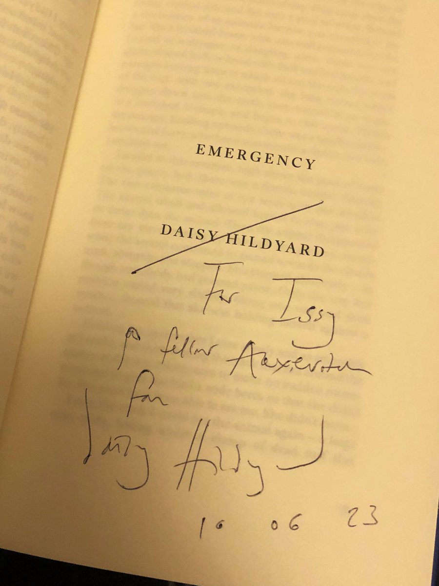 had absolutely incredible time seeing Daisy Hildyard in conversation with <a href="/ellenwiles/">Ellen Wiles</a> last night. Daisy has just won the <a href="/RSLiterature/">Royal Society of Literature</a> prize and I can’t wait to delve more into her work. Thanks to <a href="/TheLitPlatform/">The Lit Platform</a> Fest for such an incredible evening.