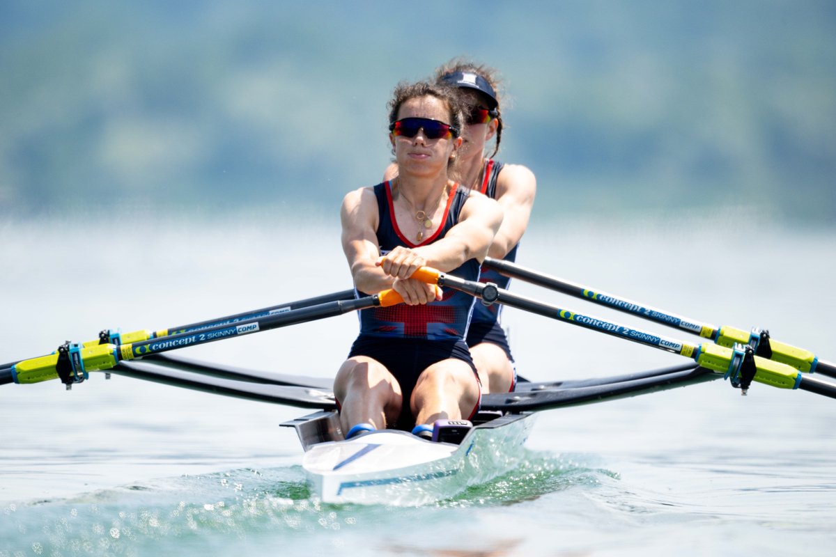 It's a WORLD BEST TIME in the Lightweight Women's Double Sculls! Great Britain's Imogen Grant and Emily Craig cross the line in 6:40.47 💪 

The previous time was 6:41.36, set in 2021.

#WorldRowingCup #WRCVarese