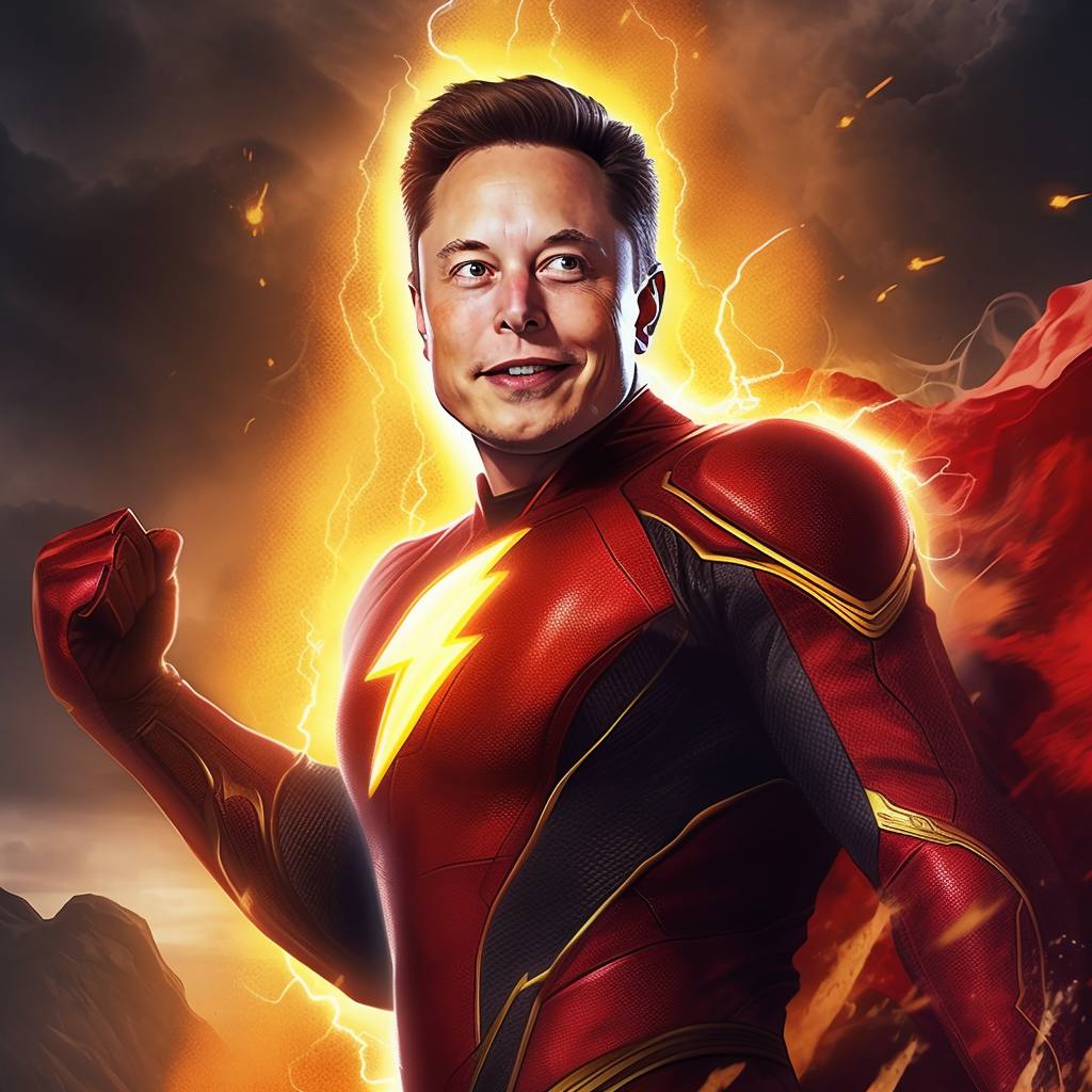 TheFlashERC's tweet photo. @elonmusk Time to create one based on Elon as the #flash! https://t.co/qh3TEDNHBy