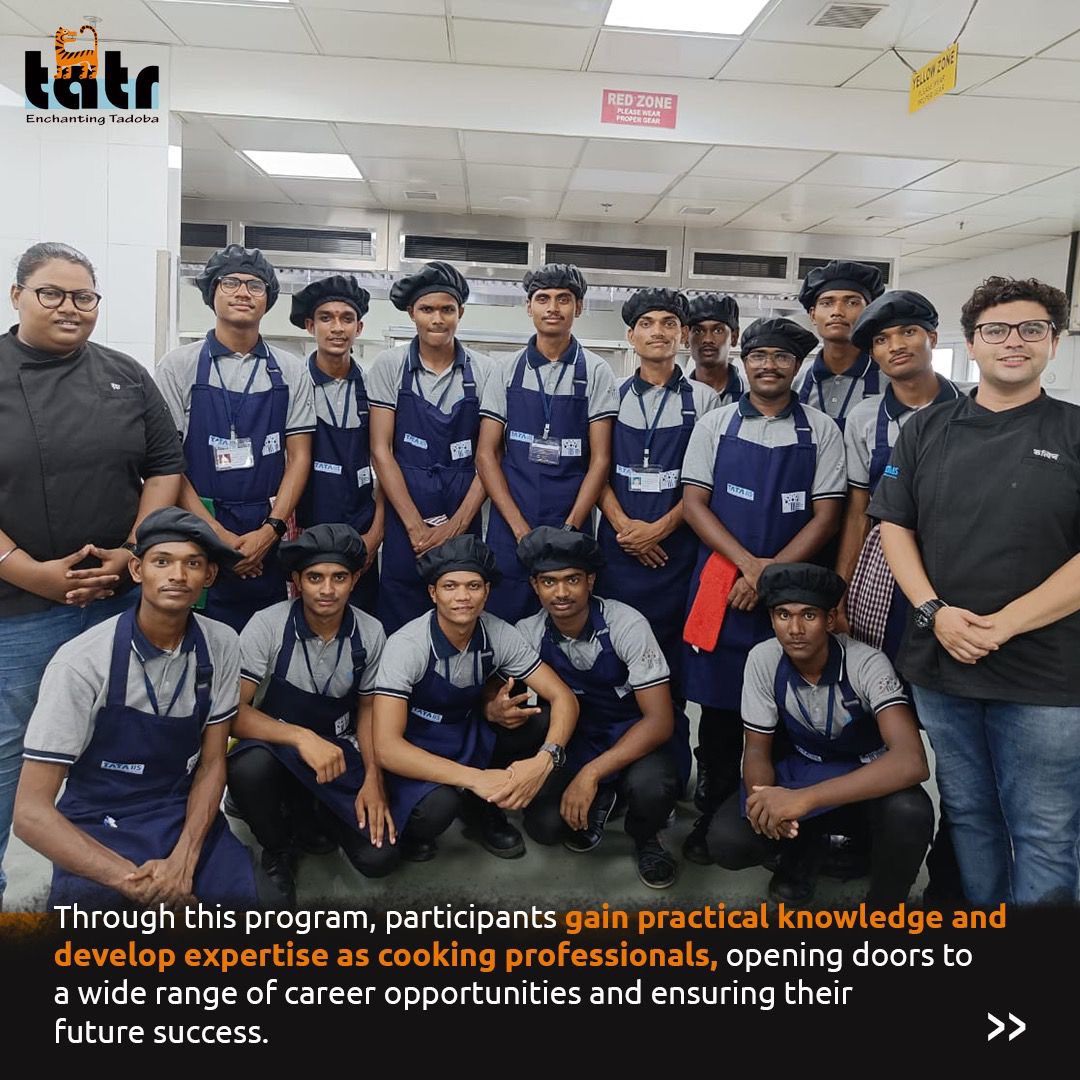 Tadoba Andhari Tiger Reserve (TATR) empowers youth with Hotel Management Training. By nurturing talent & promoting sustainable livelihoods, TATR strengthens communities and opens doors to exciting career prospects. #TadobaEmpoweringYouth #SkillsDevelopment #SustainableLivelihoods