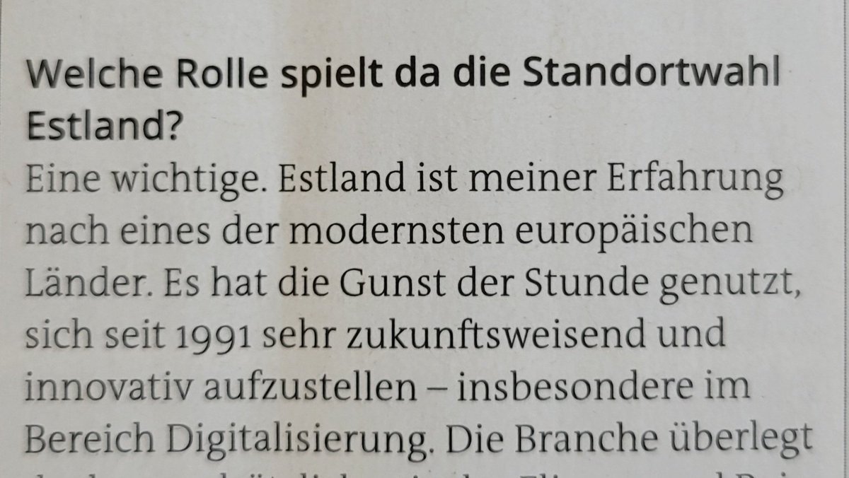 Wenn man statt brutaler #KGB-Diktatur und korrupter Ausbeutung von #Rohstoffen auf #Demokratie, #Marktwirtschaft und #Innovation setzt, wird aus einem Land auch was... #Estland