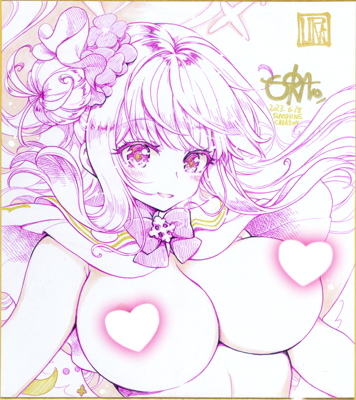 甘雨|かんう(原神) ,刻晴(コクセイ)(原神) ,蛍|ほたる(原神) 「2023/06/18 明日のサンクリのお品書きです 新刊などありませんが新作色紙」|URAN✦コミティアあ16aコミ1J01bのイラスト