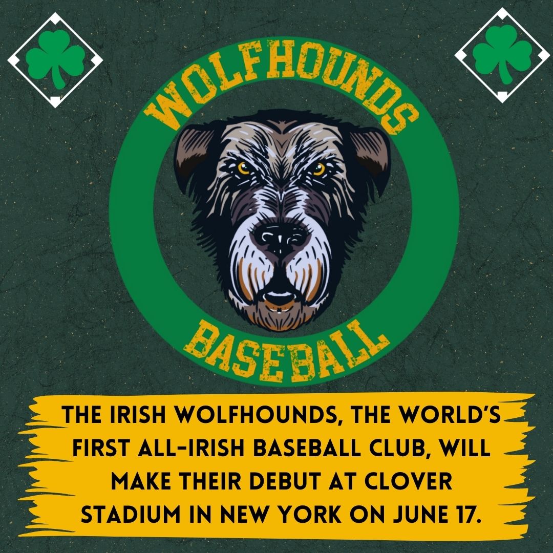 Here is the schedule for the day:

☘️ 1:20pm: Ireland and USA Anthems

☘️ 1:25pm: Ceremonial First Pitch by Vice Consul General, Dermot Fitzpatrick

☘️ 1:30: First Pitch, Irish Wolfhounds vs. <a href="/NYFinestBeisbol/">New York Finest Baseball Club</a> 

☘️ 6:30: NY Boulders vs. <a href="/LECrushers/">Lake Erie Crushers</a> 

☘️ Postgame Fireworks!