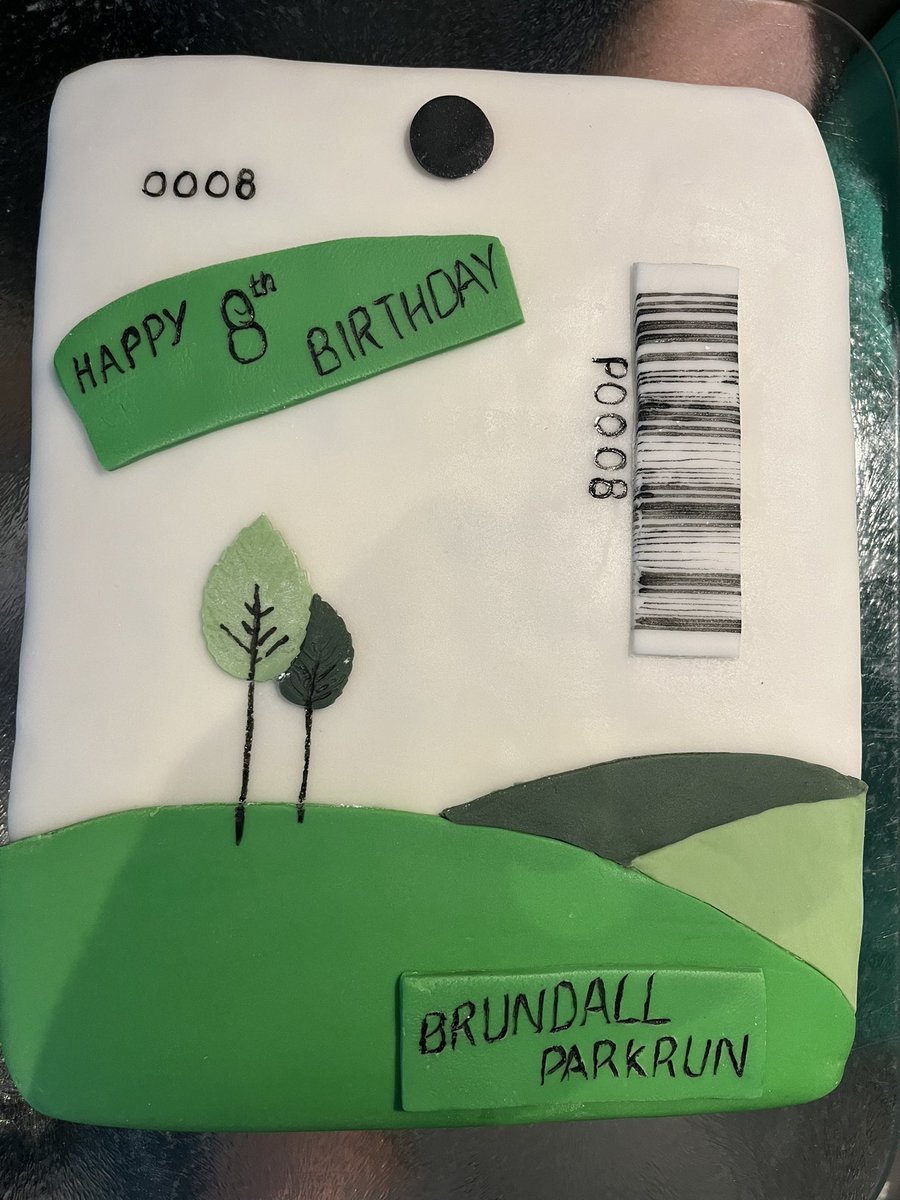 It was our 8th birthday!  Look at the epic cake we had to celebrate!!! #loveparkrun #cakerun #brundall