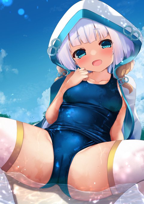 skebでご依頼頂いたスク水ハツユキソウちゃん! 