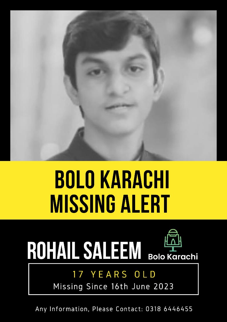 #BoloKarachi #MissingAlert #ShareThisPost