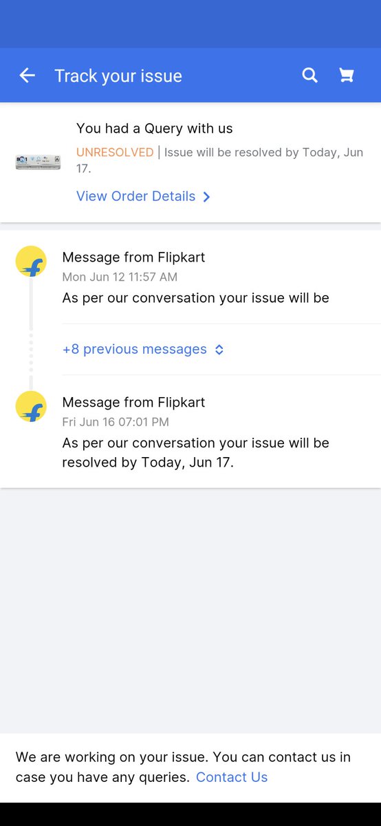 Bhuvanesh_2410's tweet photo. As usual false promises #Flipkart #CheapKart #OmniTechRetail everyday keep lying #Flipkart #cheapkart https://t.co/g93FK9LRXt